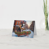 ボストンテリアクリスマスフェスティバルシーズン カード (正面)