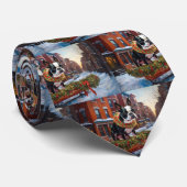 ボストンテリアクリスマスフェスティバルシーズン ネクタイ (ロール)