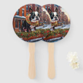 ボストンテリアクリスマスフェスティバルシーズン ハンドファン (正面&裏面)