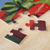 ボストンテリアクリスマスフェスティバルスノーシーン ジグソーパズル (側面)