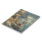 ボストンテリアクリスマスフェスティバル航海 ノートパッド (回転)