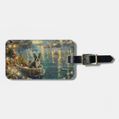 ボストンテリアクリスマスフェスティバル航海 ラゲッジタグ (正面横)