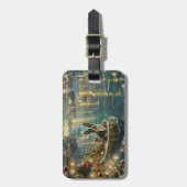 ボストンテリアクリスマスフェスティバル航海 ラゲッジタグ (正面縦)