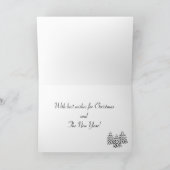 ボストンテリアクリスマスマンガ雪の森 シーズンカード (内部)