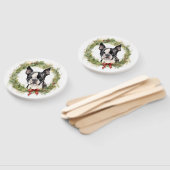 ボストンテリアクリスマスリースフェスティバルカップ ハンドファン (組立なし)