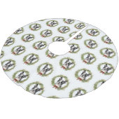 ボストンテリアクリスマスリースフェスティバルカップ ブラッシュドポリエステルツリースカート (アングル)