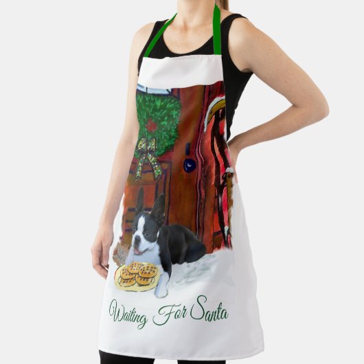 ボストンテリアクリスマス エプロン (インサイチュ)
