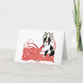 ボストンテリアクリスマス シーズンカード (裏面)