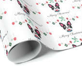 ボストンテリアクリスマス ラッピングペーパー (ロールコーナー)