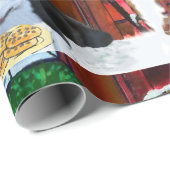 ボストンテリアクリスマス ラッピングペーパー (ロールコーナー)