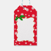 ボストンテリアクリスマス〔雄ジカの〕枝角 ギフトタグ (裏面)