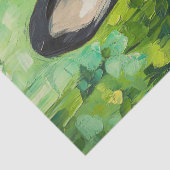 ボストンテリアクローバー絵を描フィールドのデコパージュ 薄葉紙 (詳細)