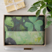 ボストンテリアクローバー絵を描フィールドのデコパージュ 薄葉紙 (ギフト)