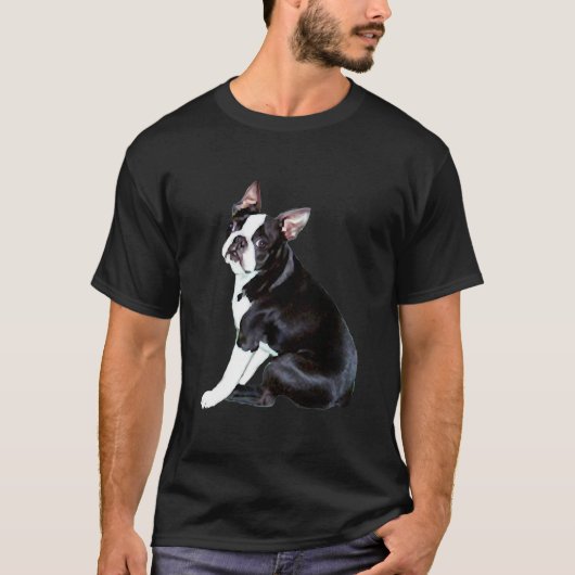 ボストンテリアサイドシット Tシャツ (正面)