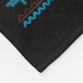 ボストンテリアサンタクリスマスツリーライツボスティ醜い フリースブランケット (角)