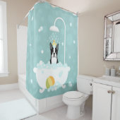 ボストンテリアシャワーカーテン シャワーカーテン (インサイチュ)