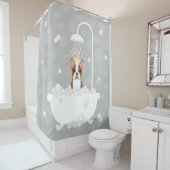 ボストンテリアシャワーカーテン シャワーカーテン (インサイチュ)