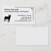 ボストンテリアシルエット 名刺 (正面/裏面)