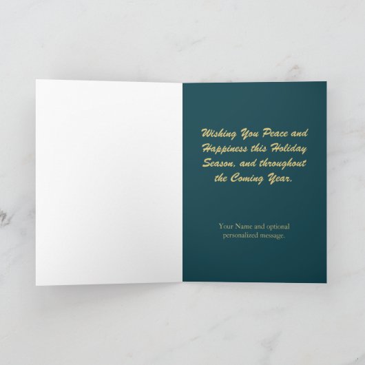 ボストンテリアスノーキャビンクリスマスカード シーズンカード (内部)