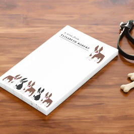 ボストンテリアズブラック&ホワイト&レッドブラウン ポストイット