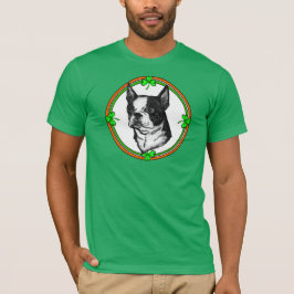 ボストンテリアセントパトリックの日 Tシャツ
