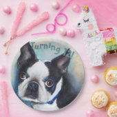 ボストンテリアターニング12パーティー ペーパープレート (パーティー)