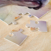 ボストンテリアデジタルウォーターカラーポートレートドッグ173 ジグソーパズル (側面)