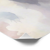 ボストンテリアデジタルウォーターカラーポートレートドッグ173 ポスター (コーナー)