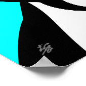 ボストンテリアドッグアート ポスター (角)