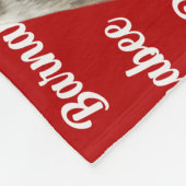 ボストンテリアドッグネームクリスマスホリデー フリースブランケット (角)