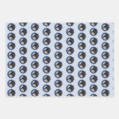 ボストンテリアドッグ動物   ラッピングペーパーシート (正面2)