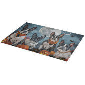 ボストンテリアハロウィン不気味ー カッティングボード (角)