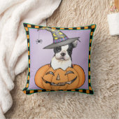 ボストンテリアハロウィン クッション (ブランケット)