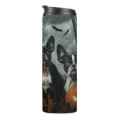 ボストンテリアハロウィーンナイトドギーディライト タンブラー (回転右)