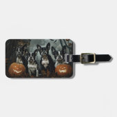 ボストンテリアハロウィーンナイトドギーディライト ラゲッジタグ (正面横)