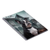 ボストンテリアハロウィーン怖 ノートブック (右側)