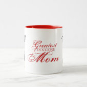 ボストンテリアハートママ ツートーンマグカップ (中央)