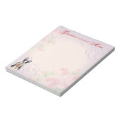 ボストンテリアハートママ ノートパッド (回転)