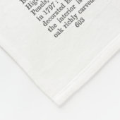 ボストンテリアバラ入り口 フリースブランケット (角)