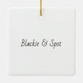 ボストンテリアパピズウォーターカラー セラミックオーナメント (裏面)