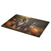 ボストンテリアパピーオータムデライトパンプキン カッティングボード (角)