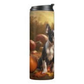 ボストンテリアパピーオータムデライトパンプキン タンブラー (回転左)