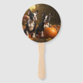 ボストンテリアパピーオータムデライトパンプキン ハンドファン (裏面)