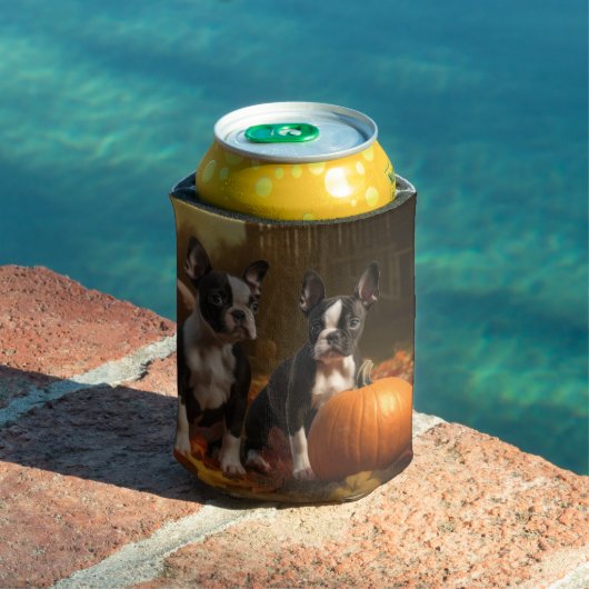 ボストンテリアパピーオータムデライトパンプキン 缶クーラー (インサイチュ プール)