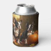 ボストンテリアパピーオータムデライトパンプキン 缶クーラー (缶正面)