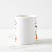 ボストンテリアパンプキン紅葉ハロウィンマグ コーヒーマグカップ (中央)