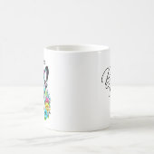 ボストンテリアパーソナライズされたママ モーフィングマグカップ (中央)