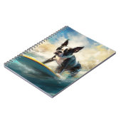 ボストンテリアビーチサーフィン絵画ズ ノートブック (左側)