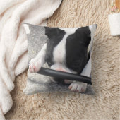 ボストンテリアピロー クッション (ブランケット)