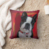 ボストンテリアピロー クッション (ブランケット)